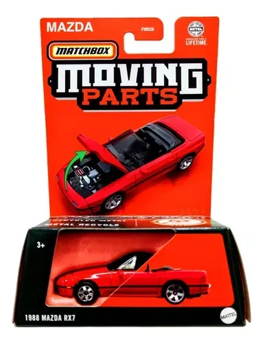 Matchbox Moving Parts 1988 Mazda RX7 #Red Matchbox Moving Parts 1988 Mazda RX7 #Red