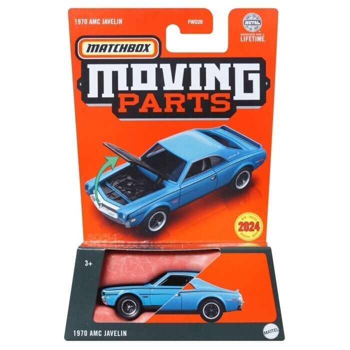 Matchbox Moving Parts 1970 AMC Javelin #Blue