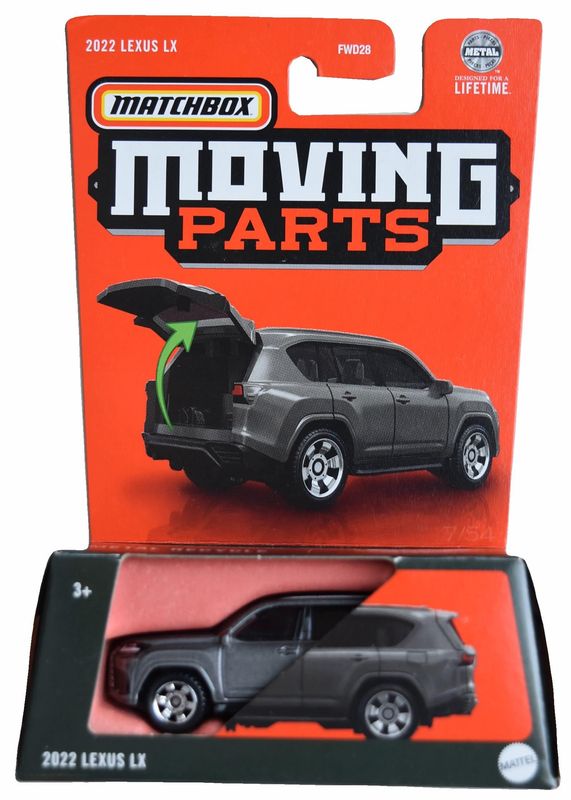 Matchbox Moving Parts 2022 Lexus LX #Dark Grey Matchbox Moving Parts 2022 Lexus LX #Dark Grey