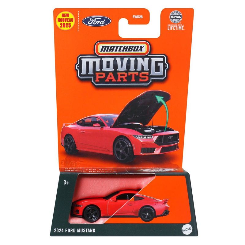 Matchbox Moving Parts Ford Mustand #Red Matchbox Moving Parts Ford Mustand #Red