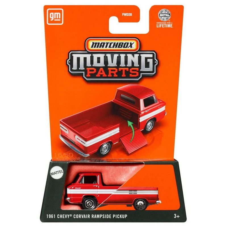 Matchbox Moving Parts 1961 Chevy Corvair Rampside Pickup #Red Matchbox Moving Parts 1961 Chevy Corvair Rampside Pickup #Red