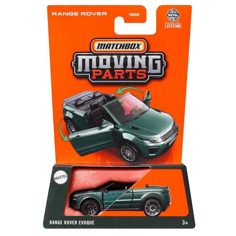 Matchbox Moving Parts Range Rover Evoque #Green Matchbox Moving Parts Range Rover Evoque #Green