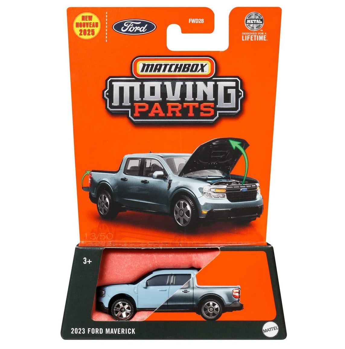 Matchbox Moving Parts 2023 Ford Meverik #Lightblue