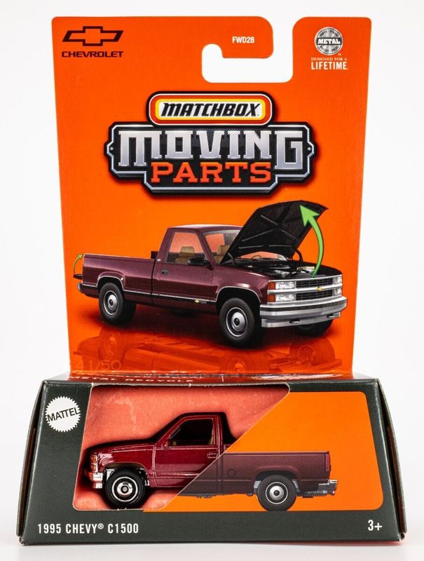Matchbox Moving Parts 1995 Chevy C1500 #Red Matchbox Moving Parts 1995 Chevy C1500 #Red