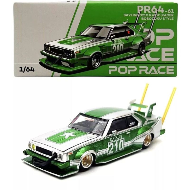 Pop Race Skyline C210 Kaido Racer Bosozoku Style #PR64-61 Pop Race Skyline C210 Kaido Racer Bosozoku Style #PR64-61