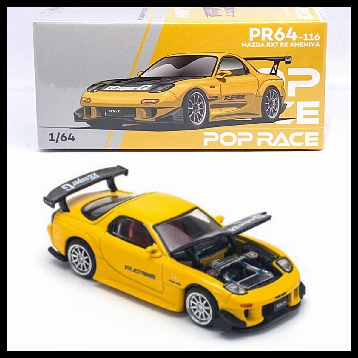 Pop Race Mazda RX7 RE Amemiya #PR64-116