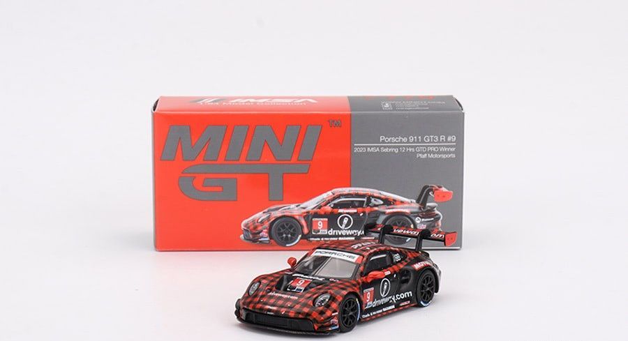Mini GT Porsche 911 GT3 R #9 2023 IMSA Sebring