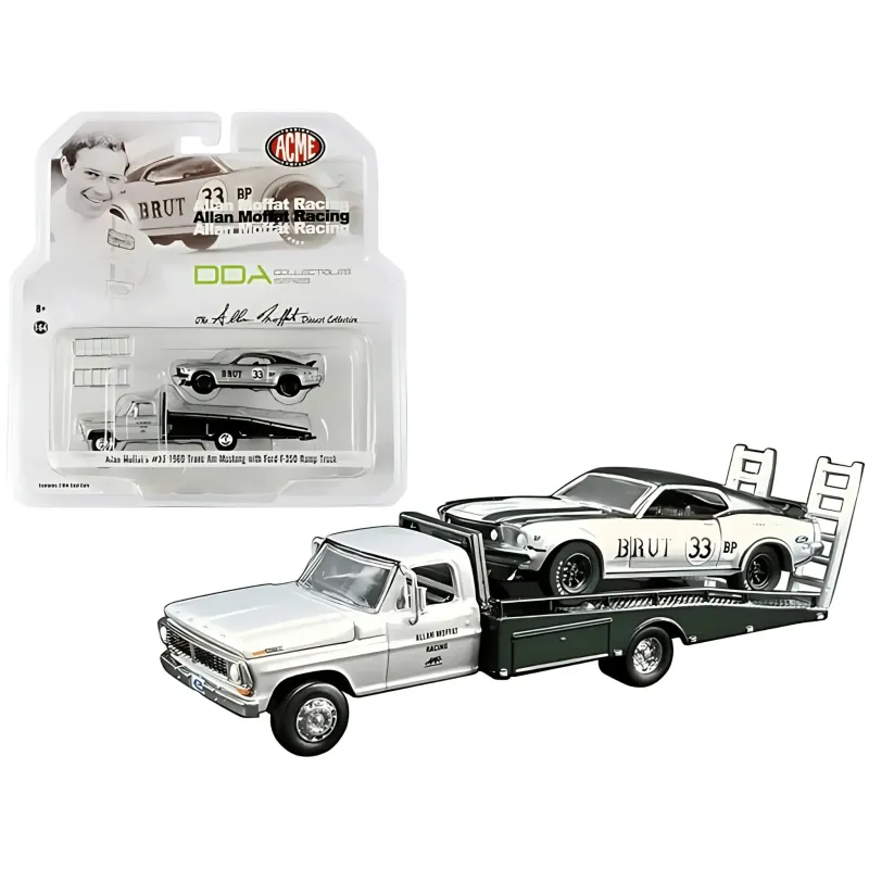 ACME Allan Moffat's #33 1969 Trans Am Mustang with Ford F-350 Ramp Truck