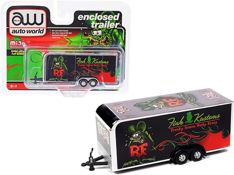 Auto World Enclosed Trailer #Fink Custom Auto World Enclosed Trailer #Fink Custom