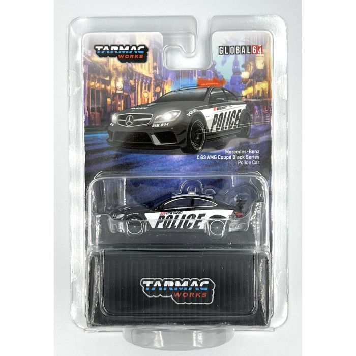 Tarmac Mercedes Benz C63 AMG Coupe Black Series #Police Car
