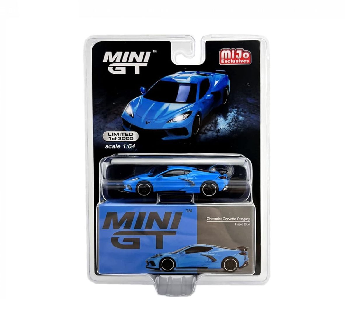 Mini GT Chevrolet Chorvette Stingray #Rapid Blue