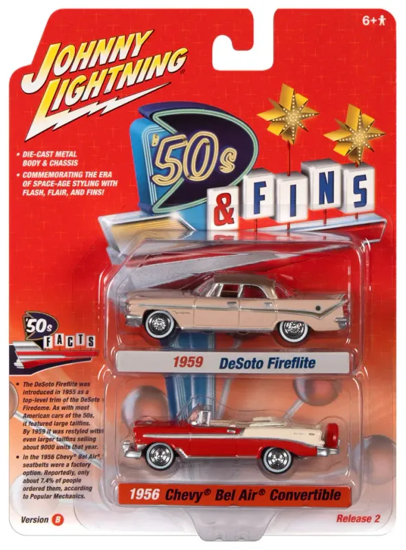 Johnny Lightning 1959 DeSoto Fireflite / 1956 Chevy Bel Air Johnny Lightning 1959 DeSoto Fireflite / 1956 Chevy Bel Air