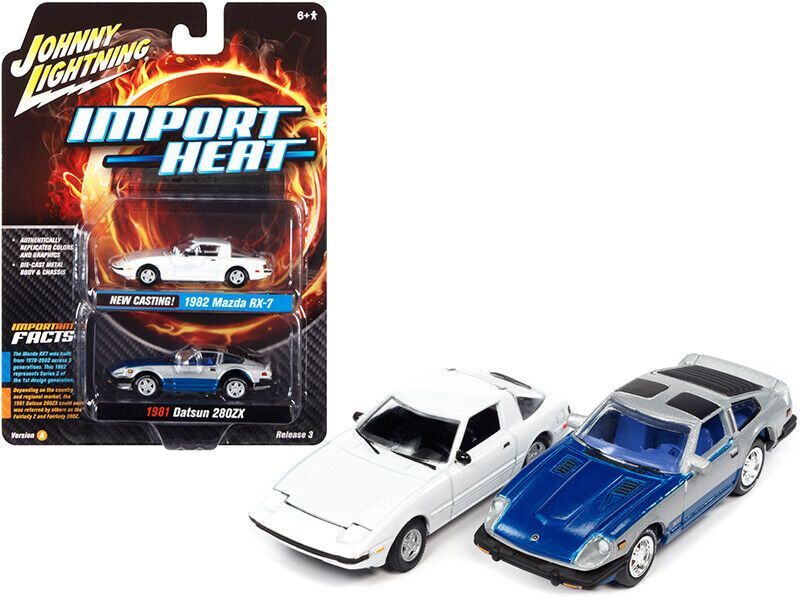 Johnny Lightning 1982 Mazda RX-7 / 1981 Datsun 280 ZX Johnny Lightning 1982 Mazda RX-7 / 1981 Datsun 280 ZX