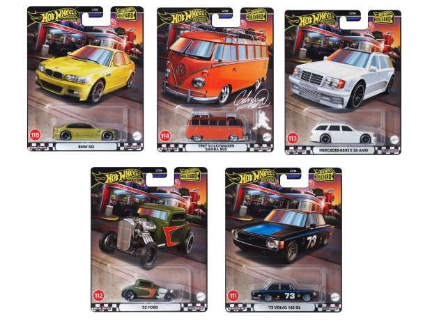 Hot Wheels Boulevard 5er Set Komplettsatz 111-115