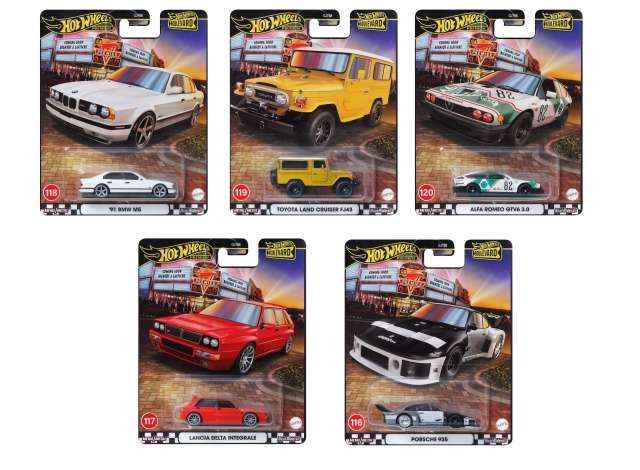 Hot Wheels Boulevard 5er Set Komplettsatz 116-120