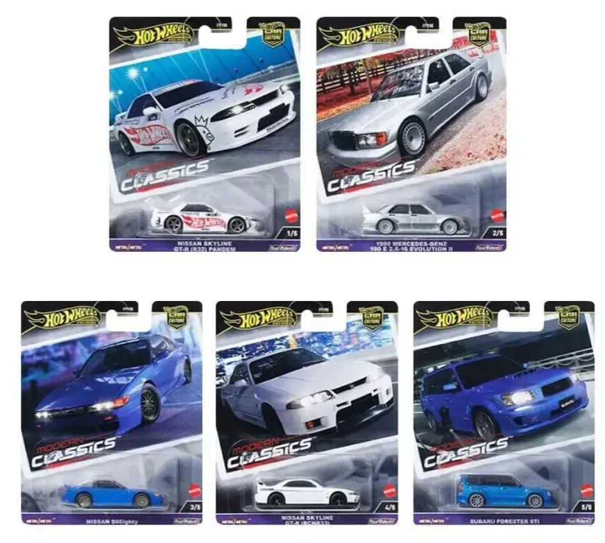 Hot Wheels Premium Car Culture Modern Classics Set of 5 Cars