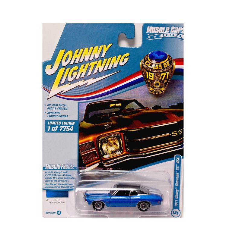 Johnny Lightning 1971 Chevy Chevelle SS 454 #Lightblue Johnny Lightning 1971 Chevy Chevelle SS 454 #Lightblue