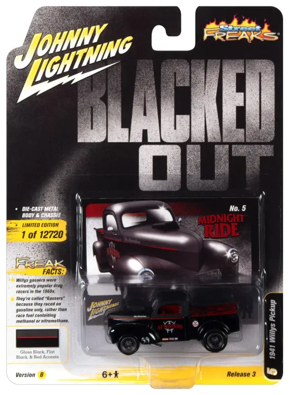 Johnny Lightning 1941 Willys Pickup #Blacked Out Johnny Lightning 1941 Willys Pickup #Blacked Out