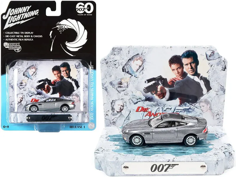 Johnny Lightning 2002 Aston Martin v12 Vanquish #60 Years of Bond