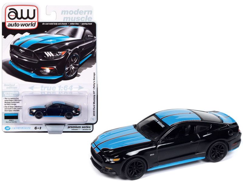Auto World 2015 Ford Mustang GT Petty's Garage #Black Auto World 2015 Ford Mustang GT Petty's Garage #Black
