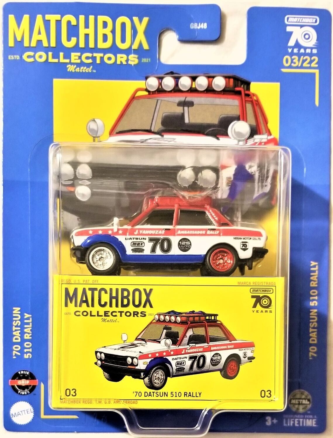Matchbox Collectors 70' Datsun 510 Rally
