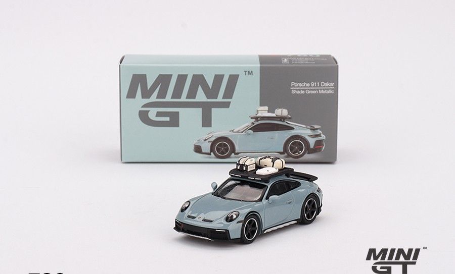 Mini GT Porsche 911 Dakar #Green Metallic