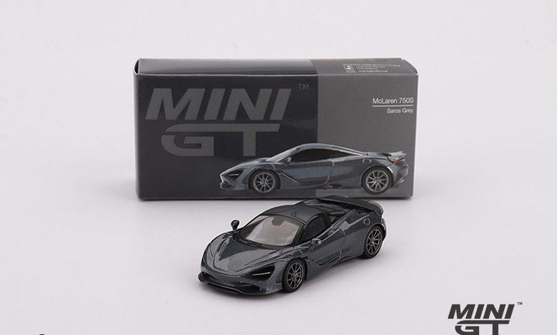 Mini Gt McLaren 750S #Saros Grey #MGT815 Mini Gt McLaren 750S #Saros Grey #MGT815
