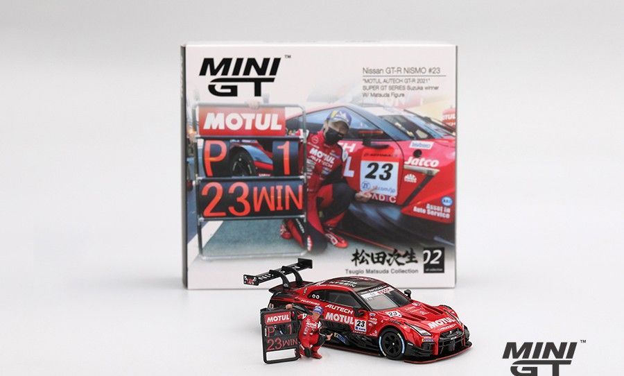 Mini GT Nissan GT-R Nismo #23 Motul Alutech GT-R 2021 #MGT875