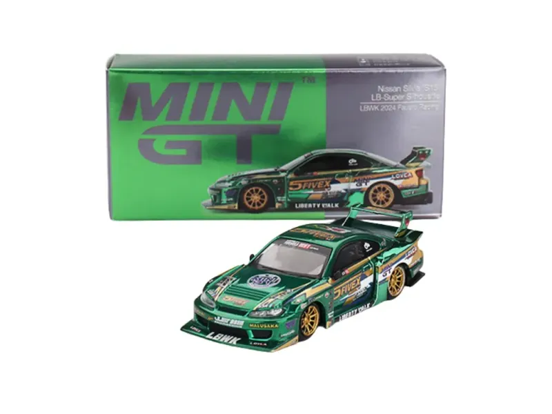 Mini GT Nissan Silvia S15 LB-Super Silhouette #MGT858 Mini GT Nissan Silvia S15 LB-Super Silhouette #MGT858