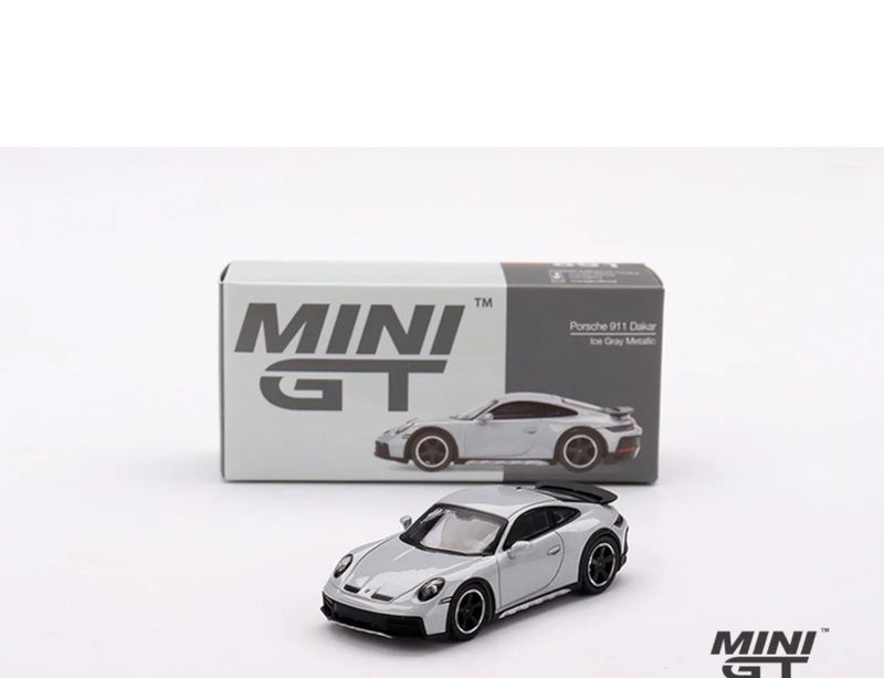 Mini GT Porsche 911 Dakar #Ice Gray Metallic #MGT891 Mini GT Porsche 911 Dakar #Ice Gray Metallic #MGT891