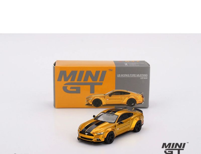 Mini GT LB-Works Ford Mustang #LB Gold #MGT847 Mini GT LB-Works Ford Mustang #LB Gold #MGT847