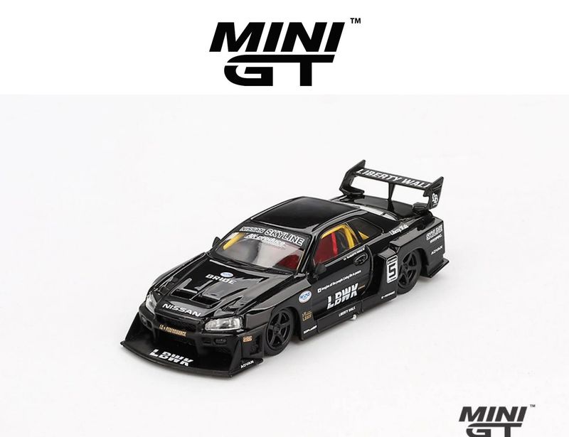 Mini GT Nissan LB-ER34 Super Silhouette #MGT844 Mini GT Nissan LB-ER34 Super Silhouette #MGT844