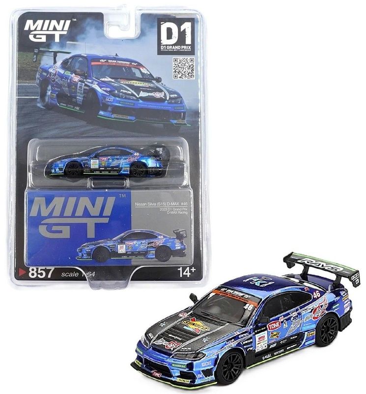 Mini GT Nissan Silvia (S15) #46 Blisterversion #MGT857