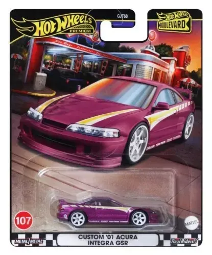 Hot Wheels Custom '01 Acura Integra GSR - Boulevard #107 Hot Wheels Custom '01 Acura Integra GSR - Boulevard #107