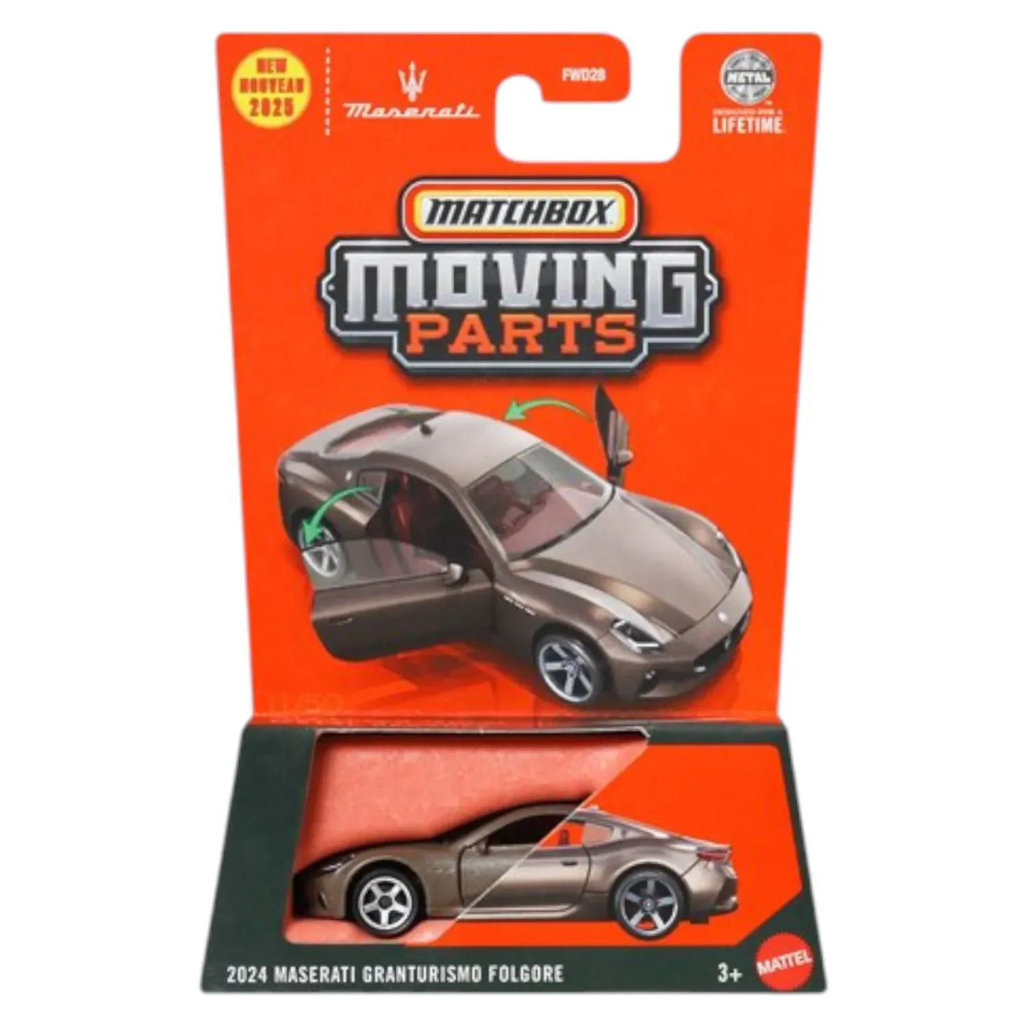 Matchbox Moving Parts 2024 Maserati Granturismo Folgore
