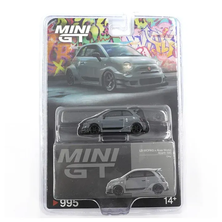 Mini GT Fiat LB Works x Abas Works Abarth 595 Blisterversion #MGT995