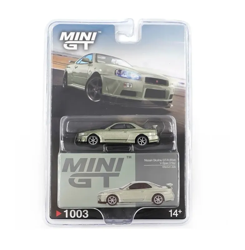 Mini GT Nissan Skyline GT-R (R34) V-Spec II Blisterversion #MGT1003 Mini GT Nissan Skyline GT-R (R34) V-Spec II Blisterversion #MGT1003