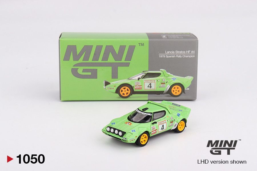 Mini GT Lancia Stratos HF#4 1979 Spanish Rally #MGT1050