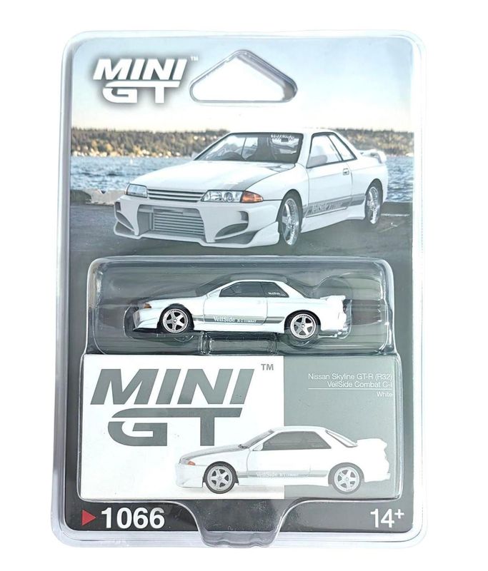 Mini GT Nissan Skyline GT-R R32 Veilside White Blisterversion #MGT1066 Mini GT Nissan Skyline GT-R R32 Veilside White Blisterversion #MGT1066