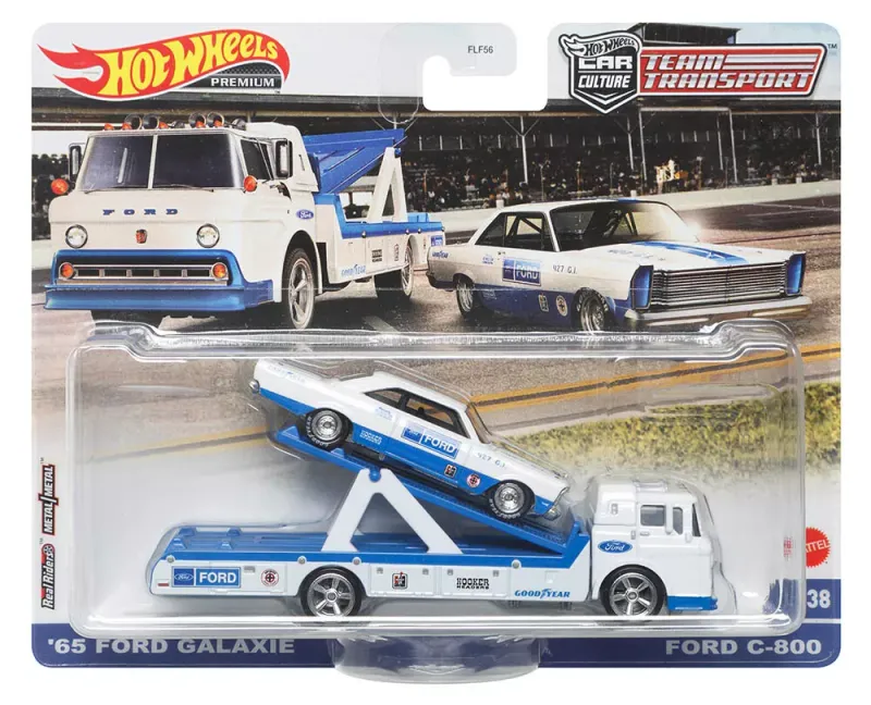 Hot Wheels - Team Transport - ´65 Ford Galaxie + Ford C-800 - #38 Hot Wheels - Team Transport - ´65 Ford Galaxie + Ford C-800 - #38