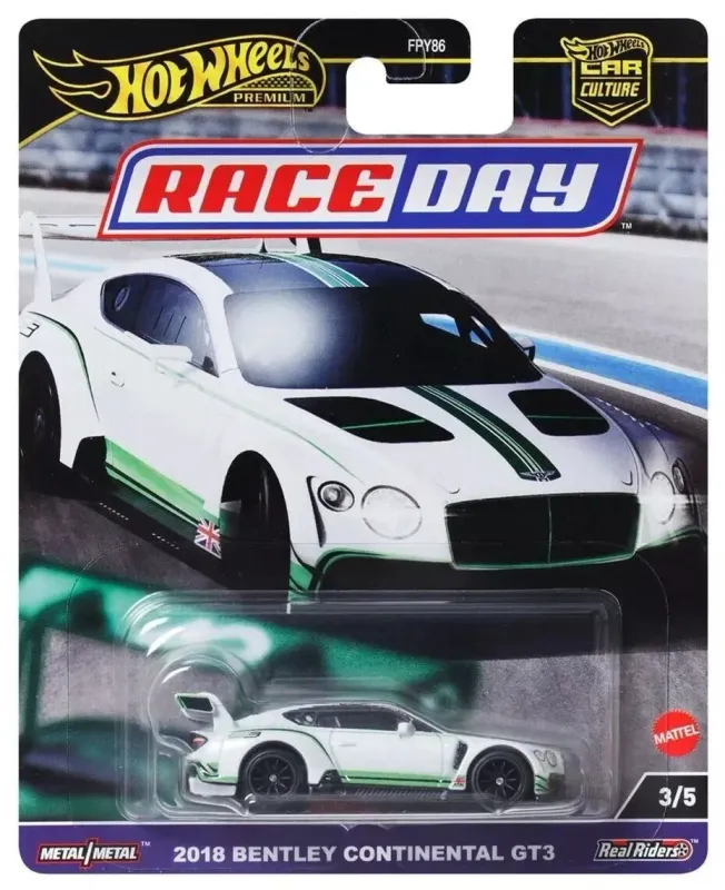 Hot Wheels 2018 Bentley Continental GT3 - RACE DAY 3/5 Hot Wheels 2018 Bentley Continental GT3 - RACE DAY 3/5