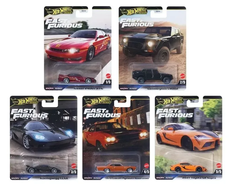 Hot Wheels Fast & Furious 5er Komplettset