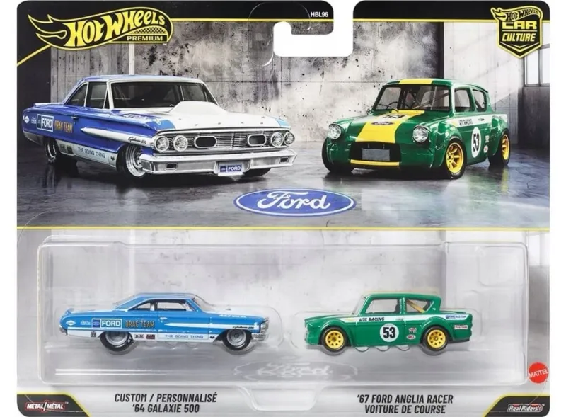 Hot Wheels  2-Pack'64 Galaxie 500 + '67 Ford Anglia Racer