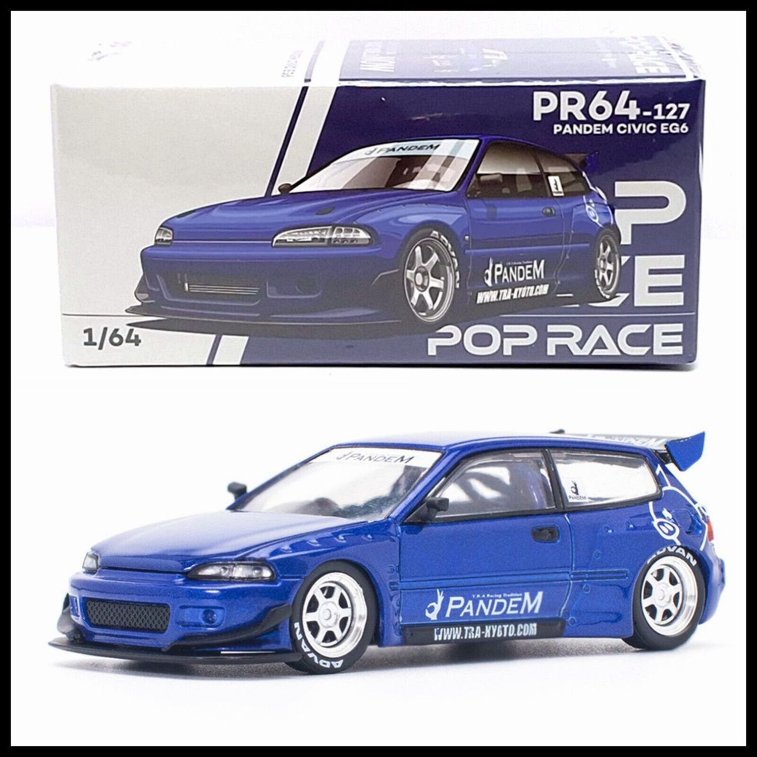 Pop Race Honda Pandem Civic EG6 #PR64-127