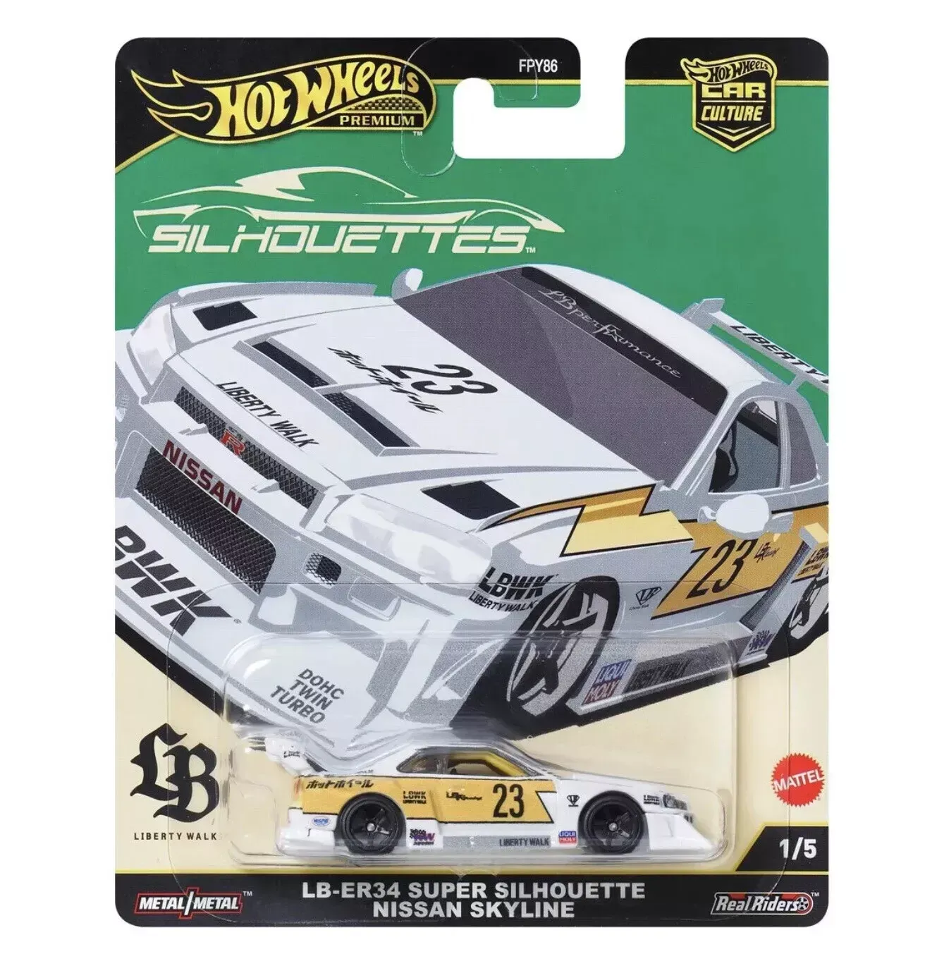 Hot Wheels - LB-ER34 Super Silhouette Nissan Skyline Hot Wheels - LB-ER34 Super Silhouette Nissan Skyline
