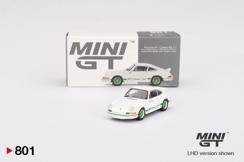Mini GT Porsche Carrera RS 2.7 #Blue/Green #MGT801