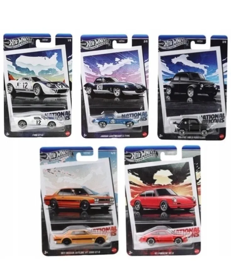 Hot Wheels Silver Series National Icons Set