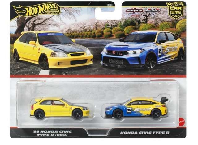 Hot Wheels 2-Pack ˋ99 Honda Civic Type R (EK9) & Honda Civic Type R