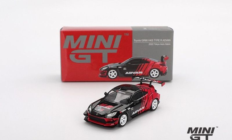 Mini GT Toyota GR86 HKS Type R Advan #MGT956 Mini GT Toyota GR86 HKS Type R Advan #MGT956
