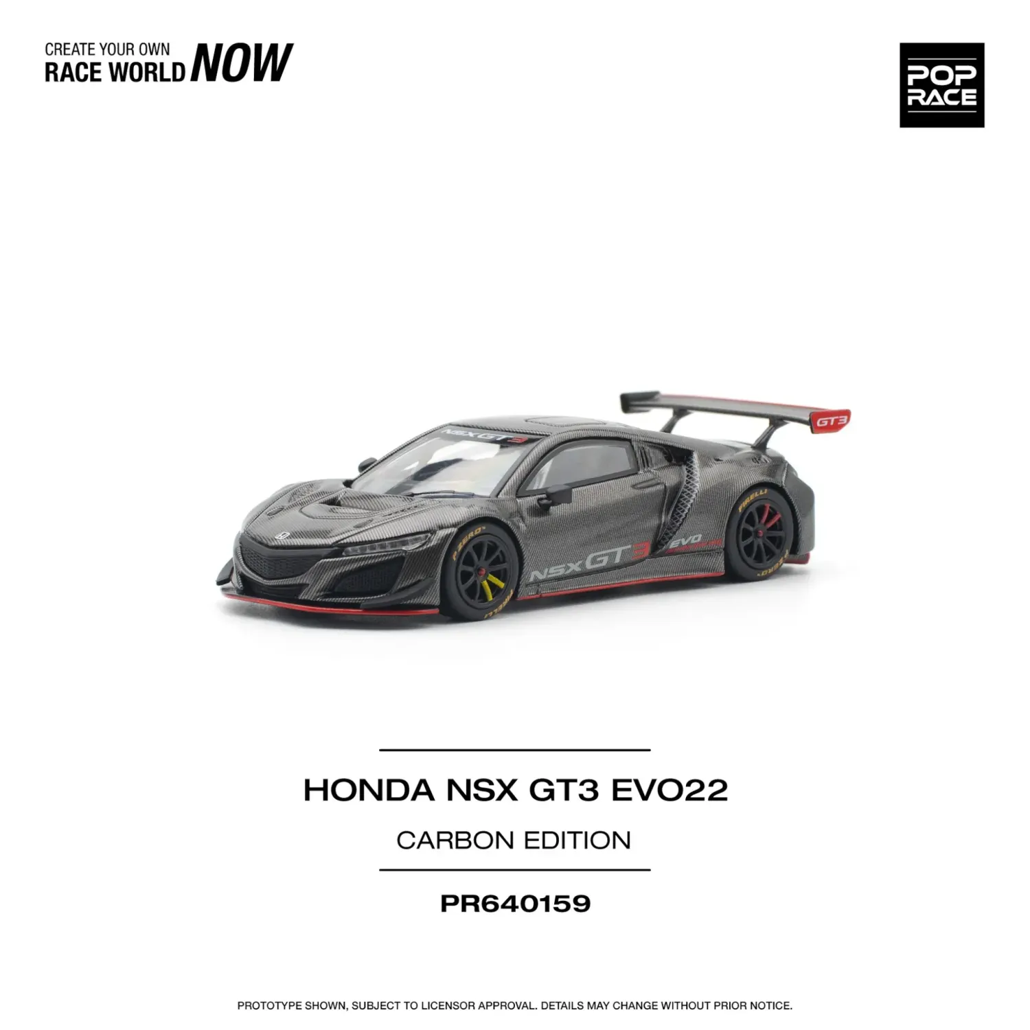 Pop Race Honda NSX GT3 Evo22 #PR64-159